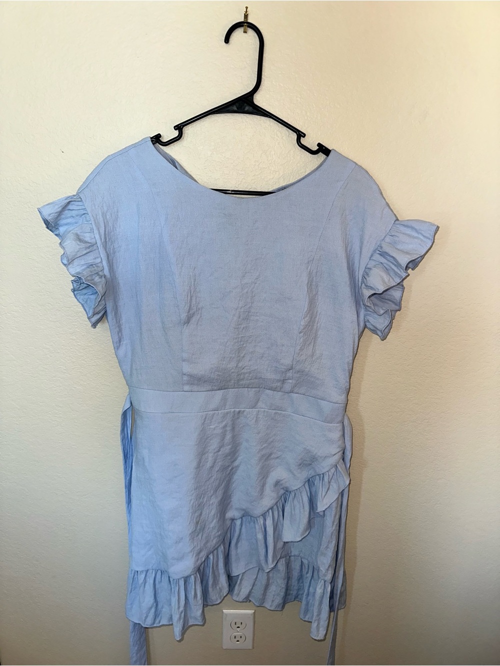 Light Blue Ruffle Dress by Aqua (Bloomingdale’s)